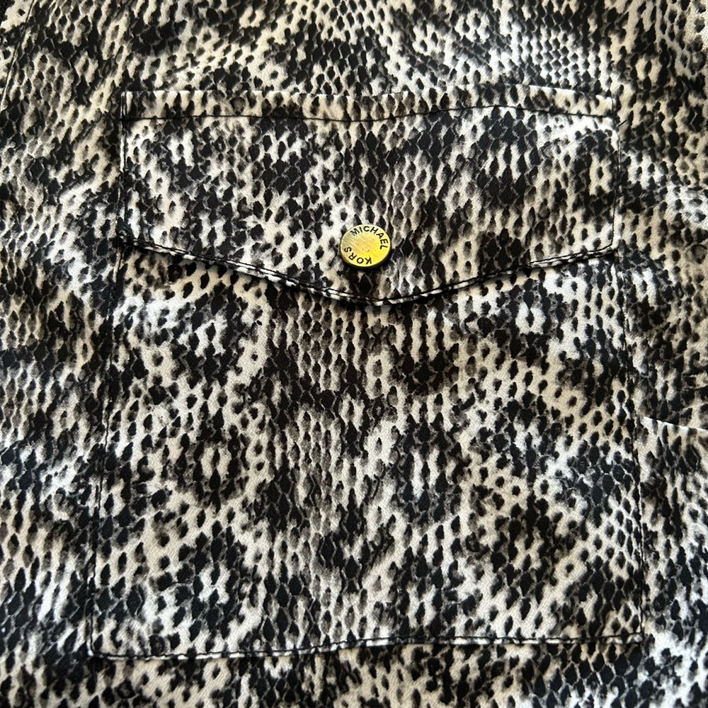 Michael Kors Monochrome Patterned Blouse - Picture 4 of 11